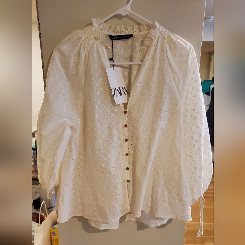 New eyelet blouse